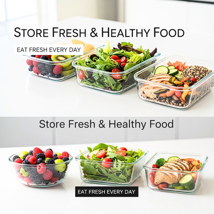 Borosilicate Glass Food Storage Containers