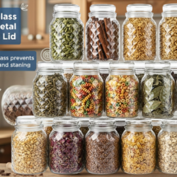Altitude Glass Jar 1000ml Diamond Square